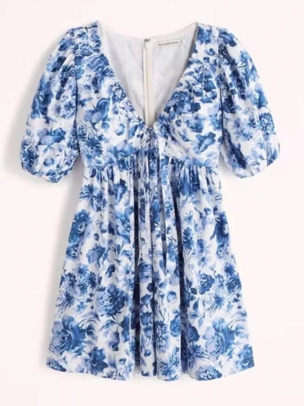 Abercrombie puff sleeve mini dress